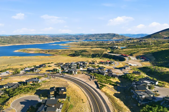 Expansive natural landscape with a prominent body of water