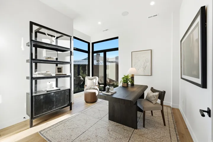 Hardwood-style flooring throughout