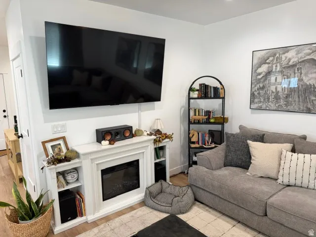 White walls create an open atmosphere