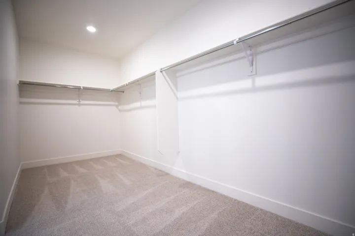 Huge walk-in closet as part of primary suite.