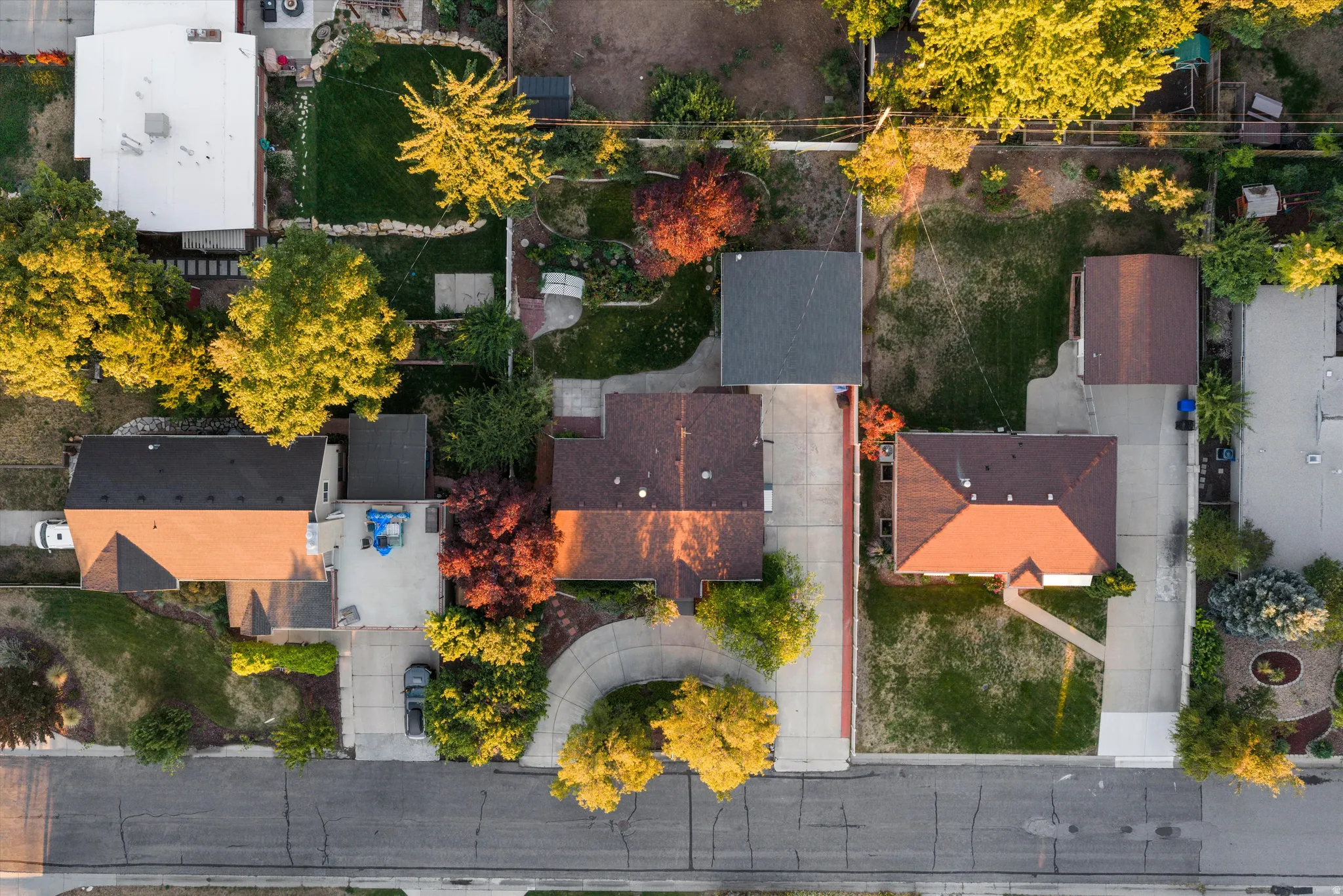 Aerial shot of property.