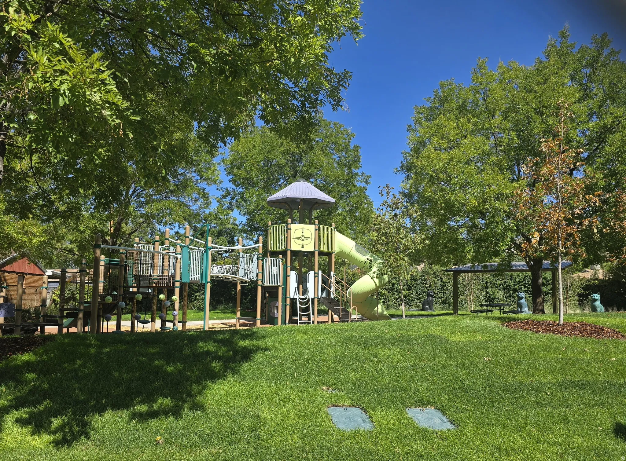 Updated park around the corner from the home.