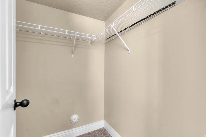 White wire shelving system