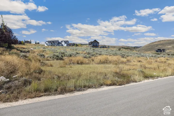 Expansive undeveloped land featuring natural terrain and distant residential structures