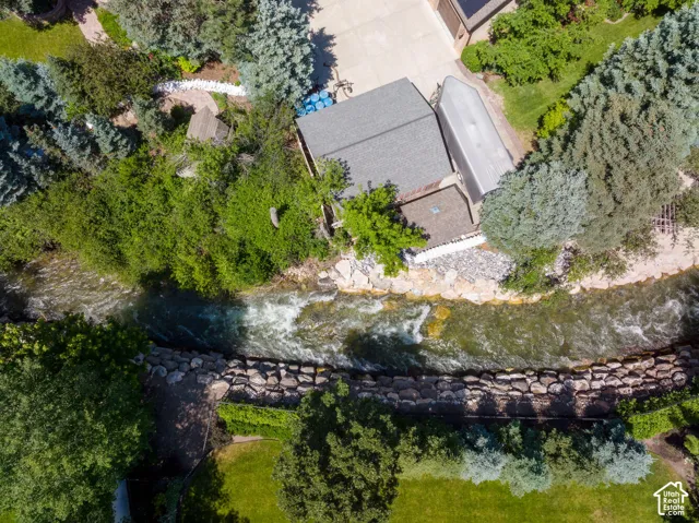 Little Cottonwood Creek next to property