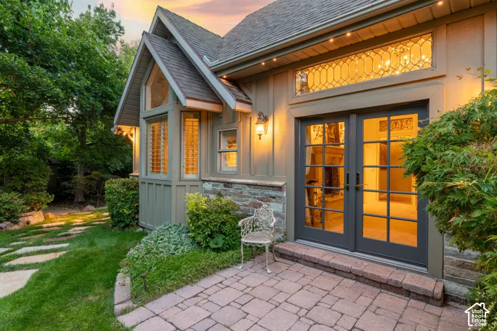 French door into  primary suite