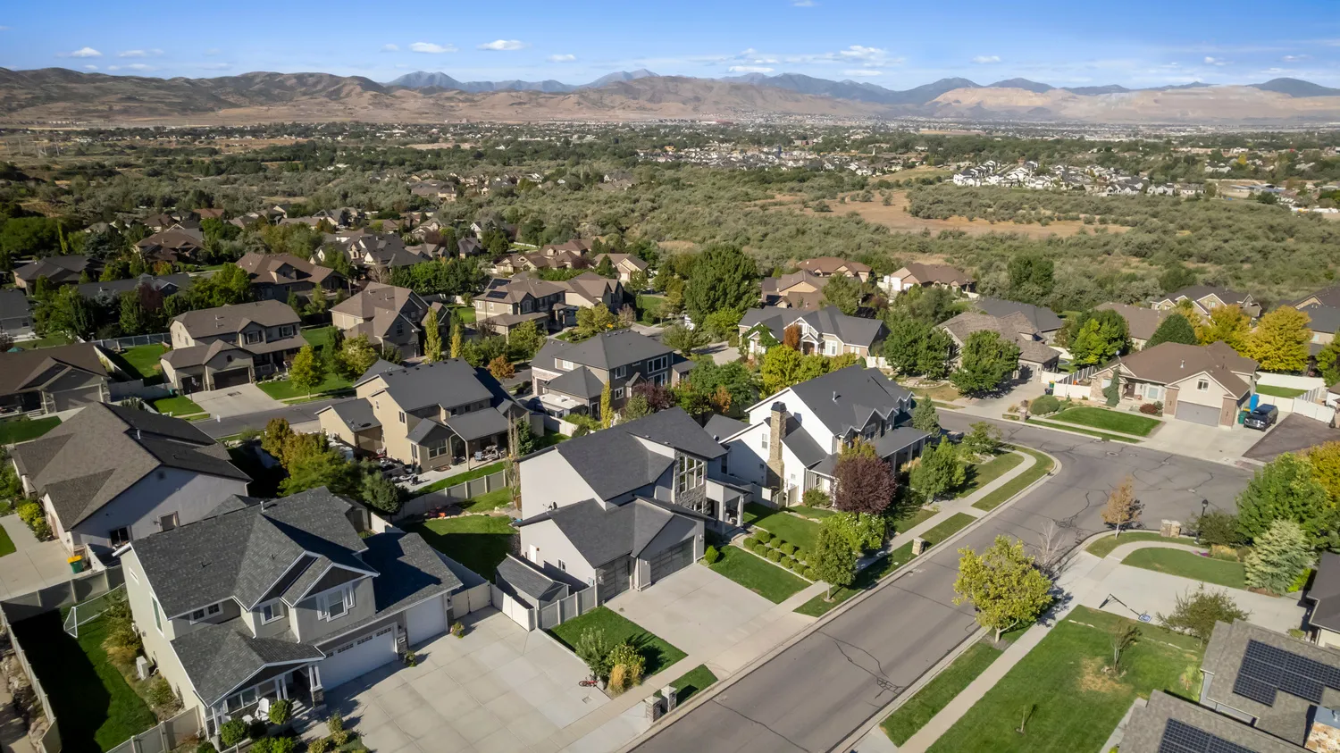 Suburban neighborhood setting with established street infrastructure