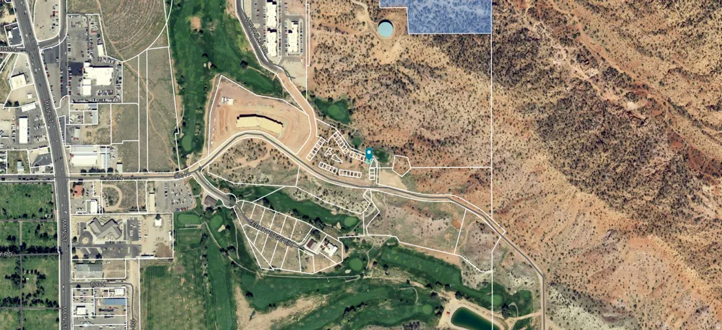 Aerial Site Plan. Illustrating the property's boundaries and surrounding geographical features