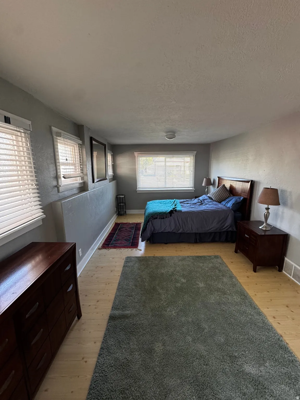 Hardwood-style flooring throughout