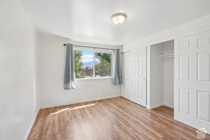 Wood-finish flooring throughout