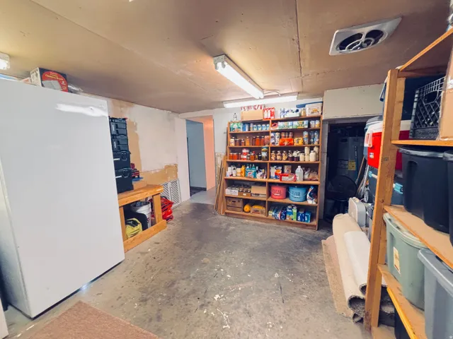 Large downstairs storage