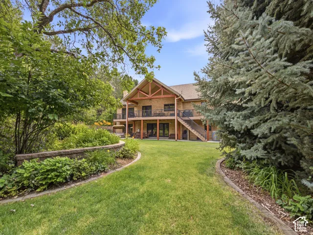 Back view of the home