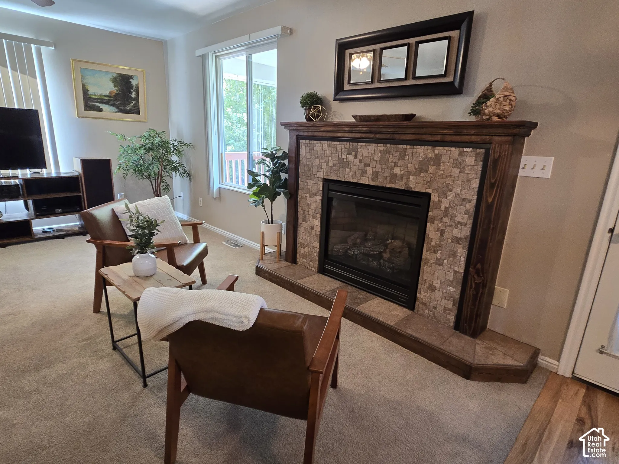 You're going to love cozying up to a good book next to the fireplace as you listen to the creek just outside the window.