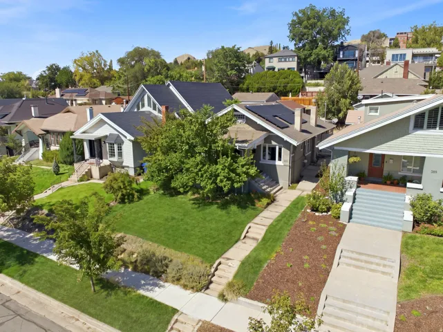 Craftsman style architecture with multiple gables and a covered porch
