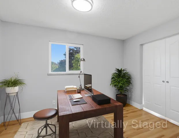 Flex space could be a bedroom, den or home office.  Virtually staged