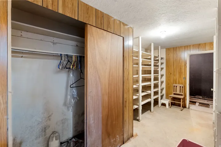 Storage in the detached garage.