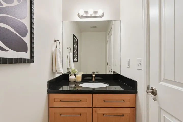 Main level half bath
