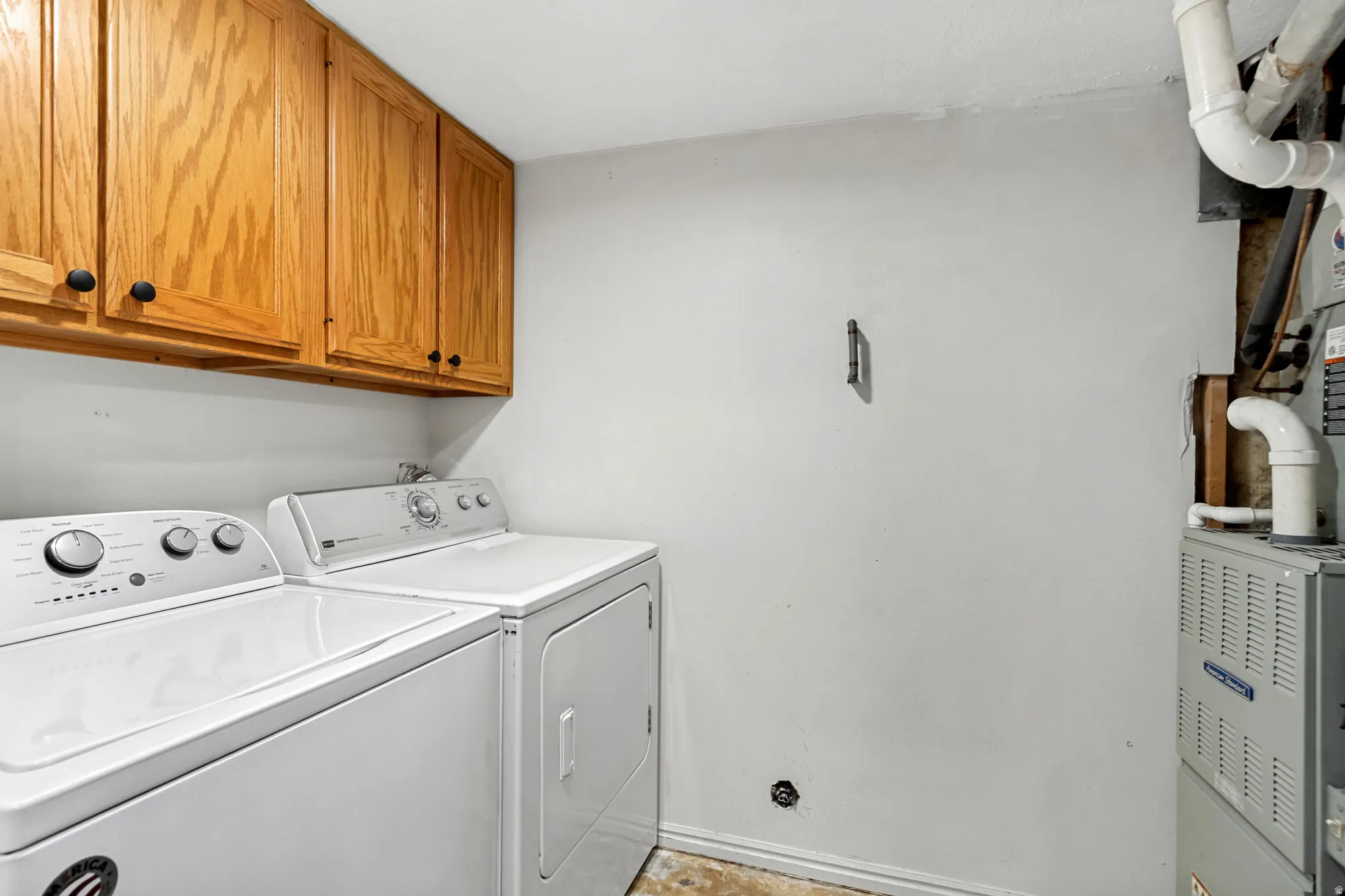 Cabinetry with black hardware