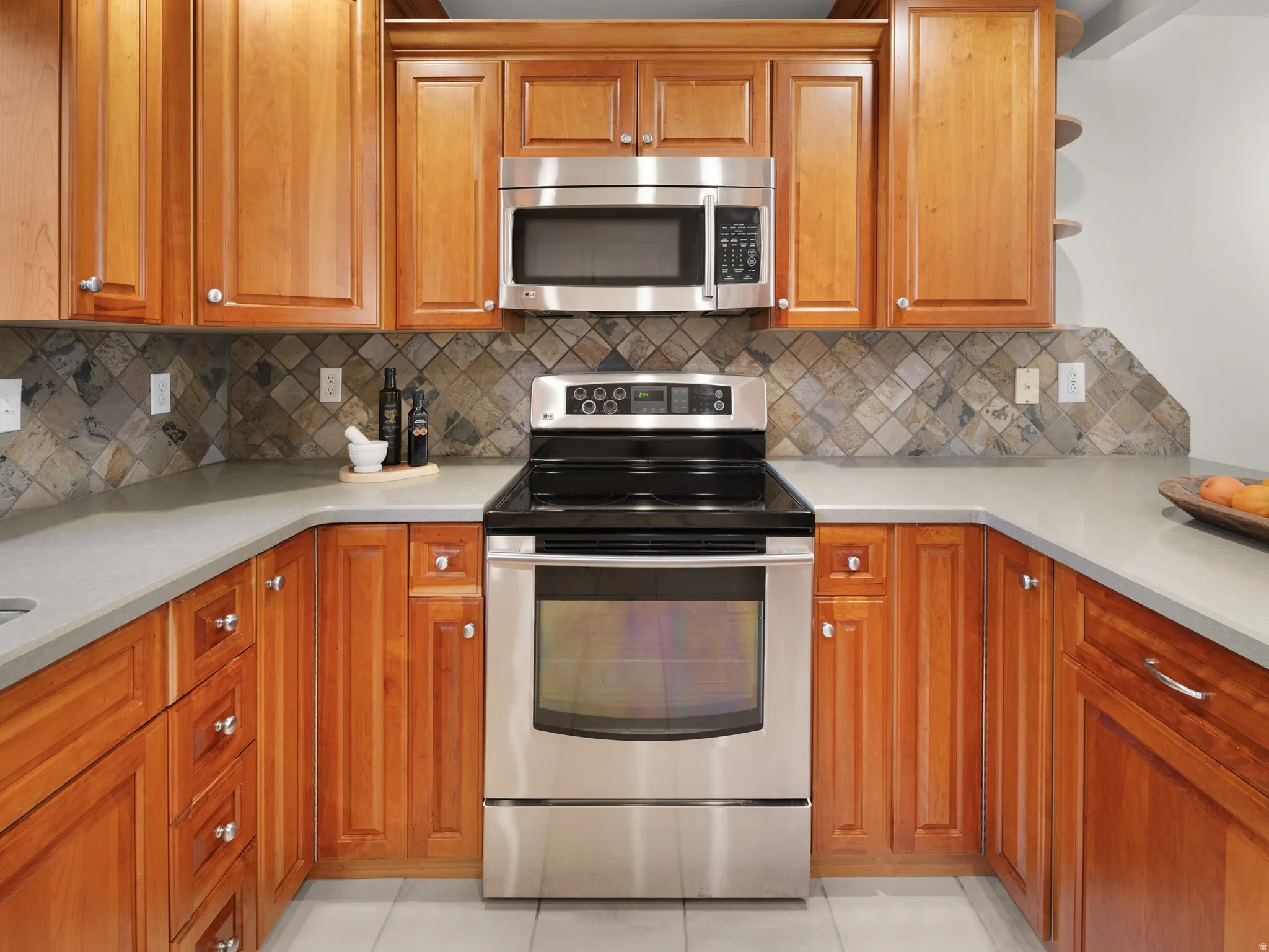 Wood cabinets