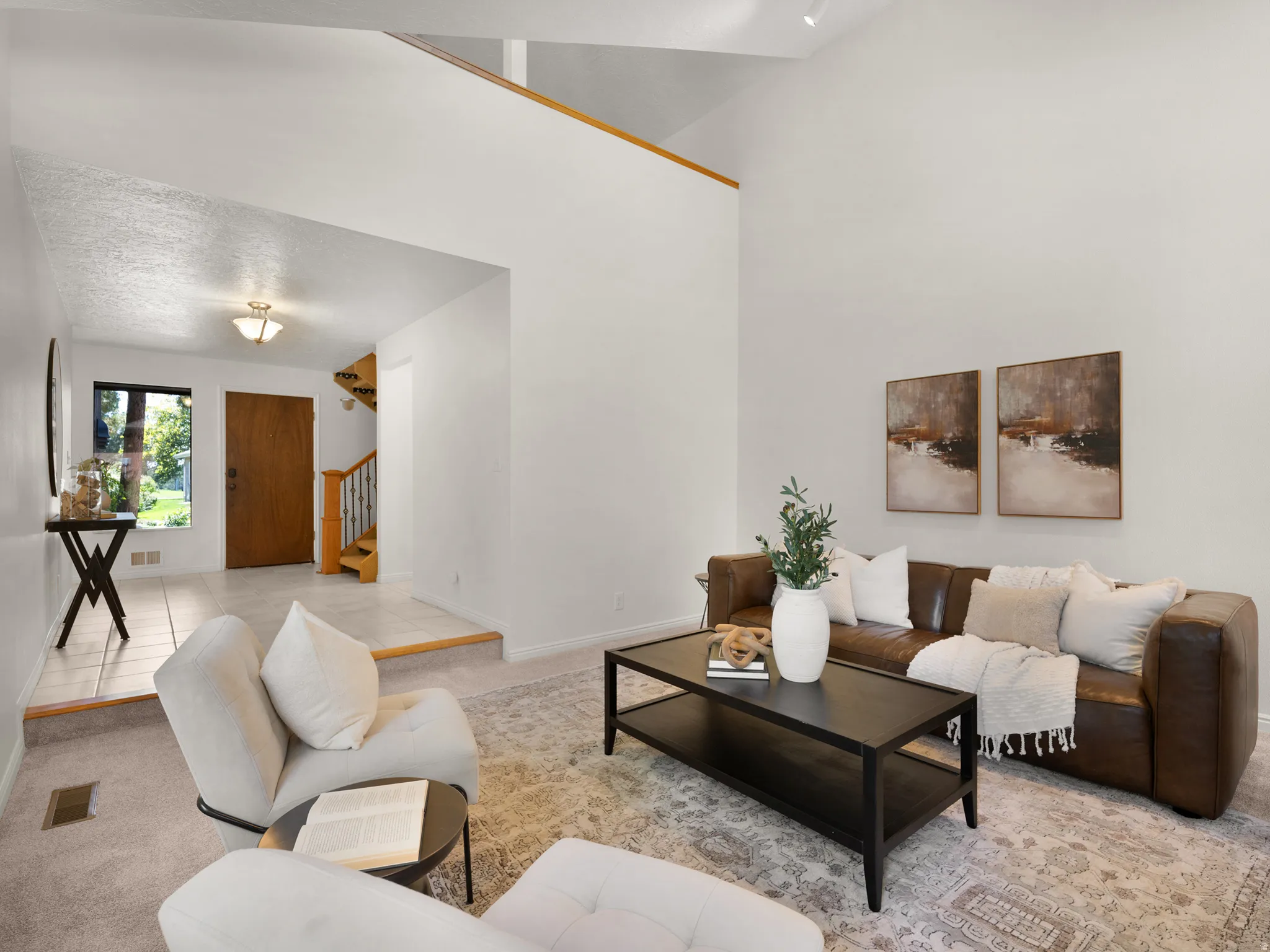 Family room is open to entryway