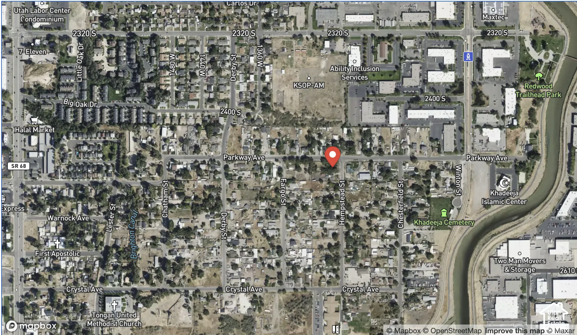 Location Map. Indicating the geographic position of the property within its surrounding area