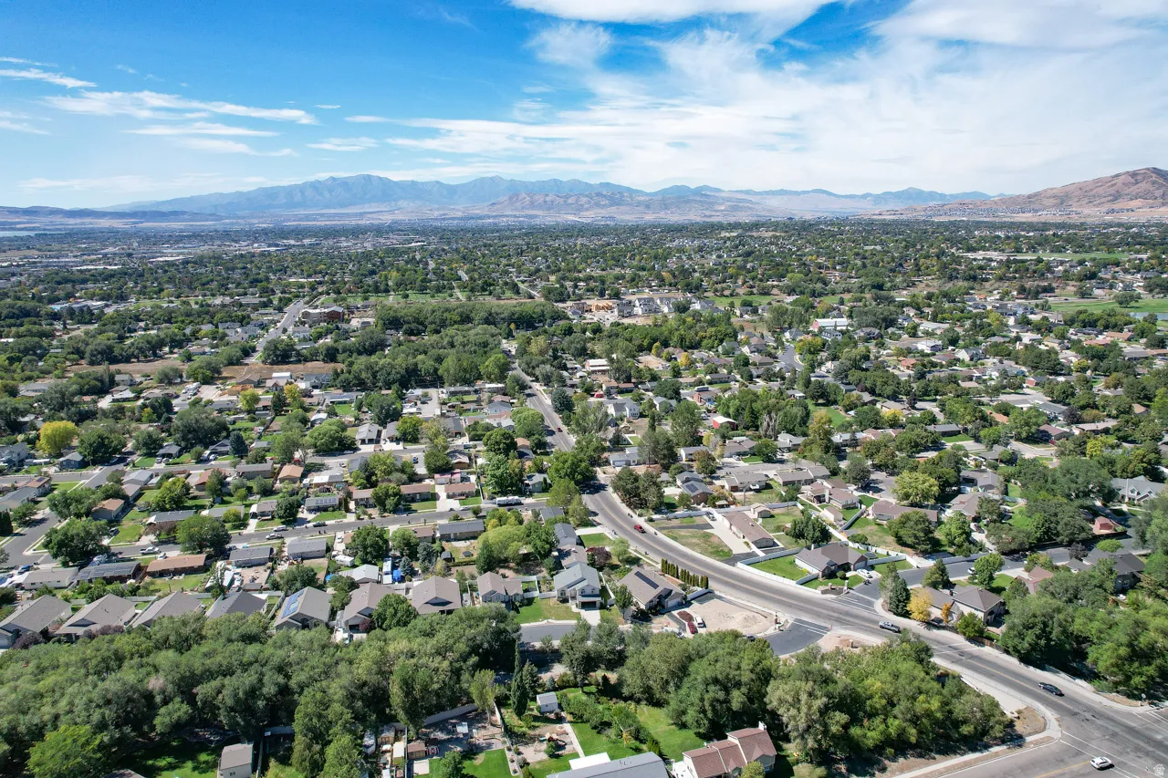 Expansive suburban landscape featuring a diverse collection of residential properties