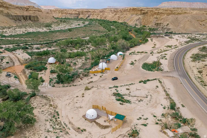 Multiple dome structures present