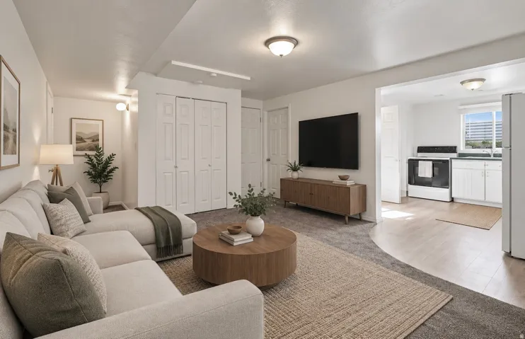 Virtual Staging of Downstairs Unit