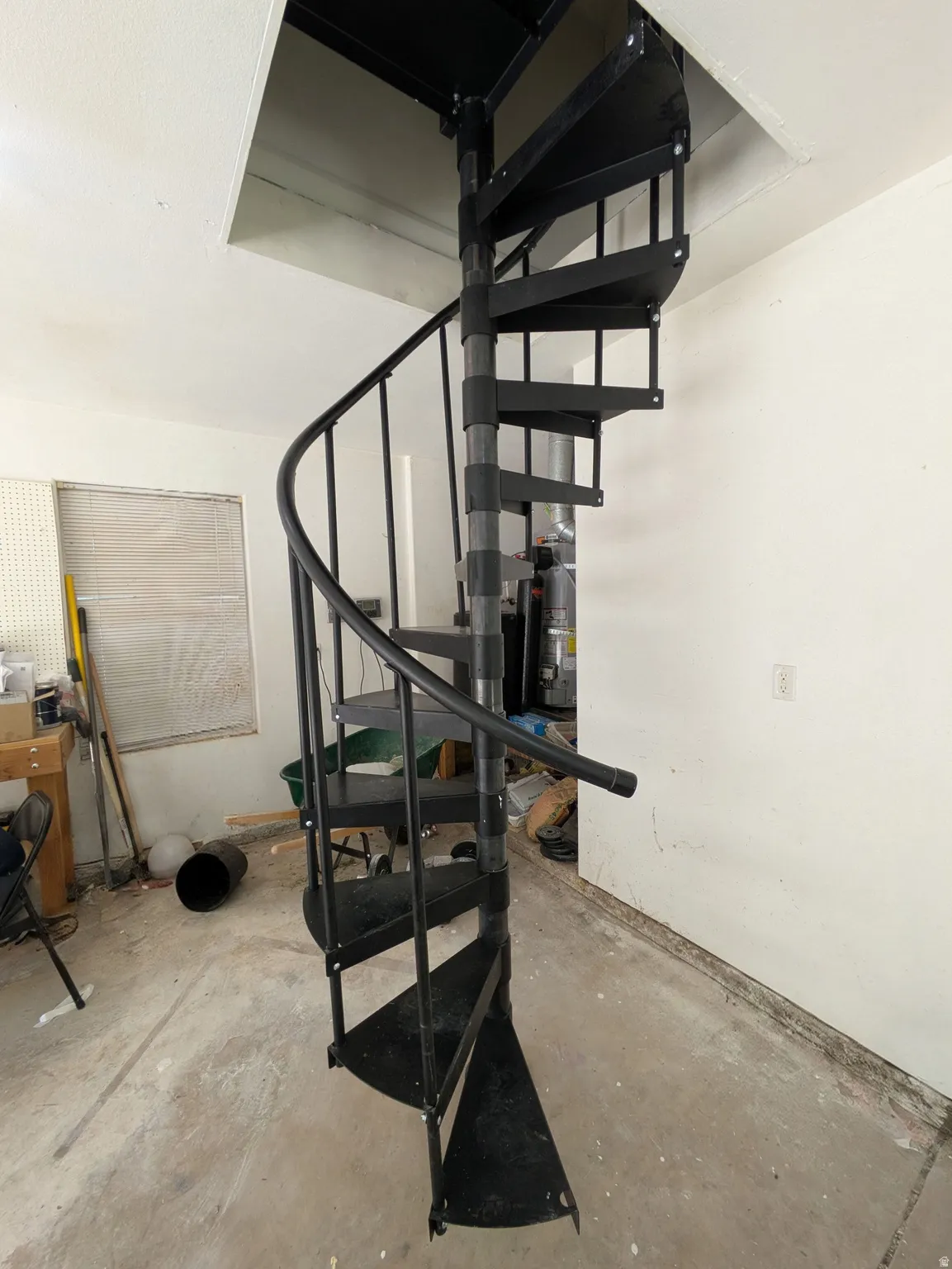 Stairs to room above garage