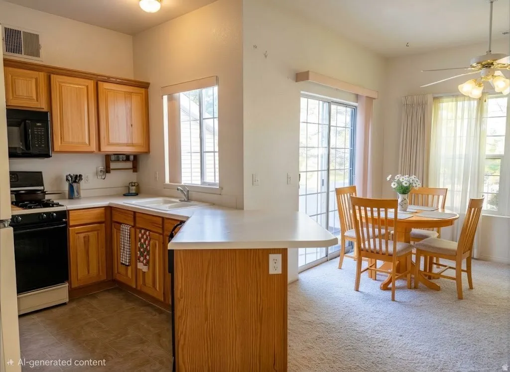 Kitchen featuring wood cabinetry, white countertops, and a white sink