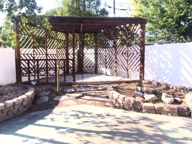 Back yard with Gazebo/Pergola