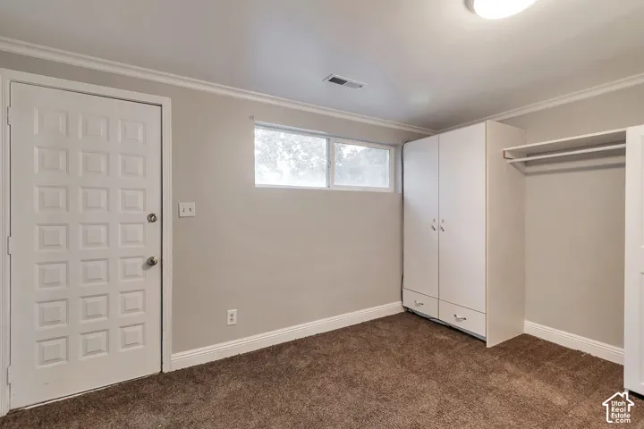 Office with walk-out.