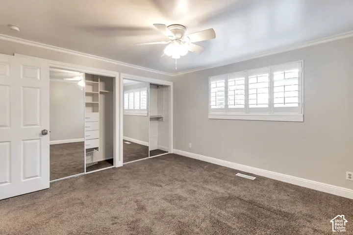 Primary bedroom w/his-n-hers closets