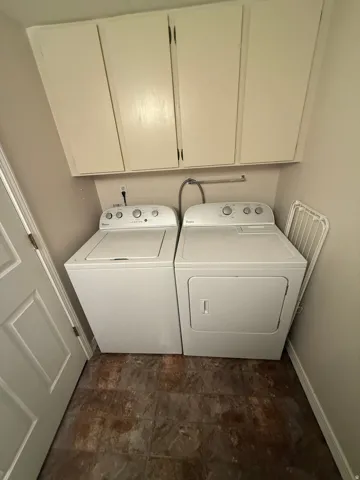 Laundry is in the half bath room on main level.