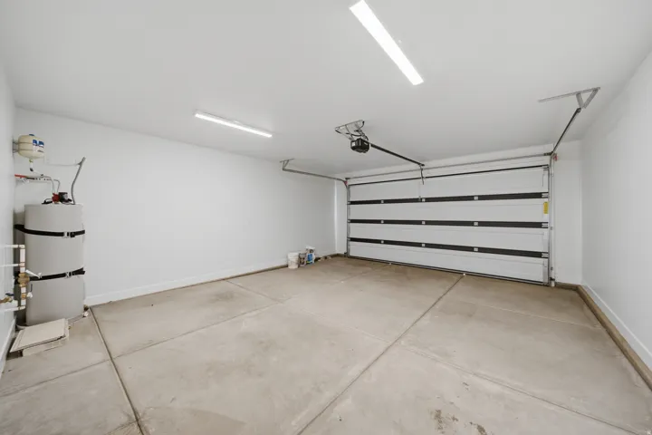Concrete flooring and white walls