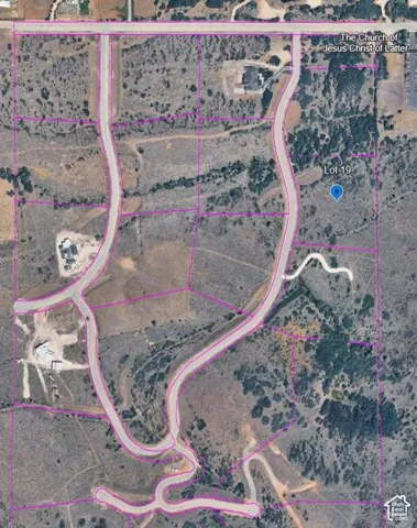Plat Map. Illustrating the boundaries of Lot 19 and surrounding parcels within the property