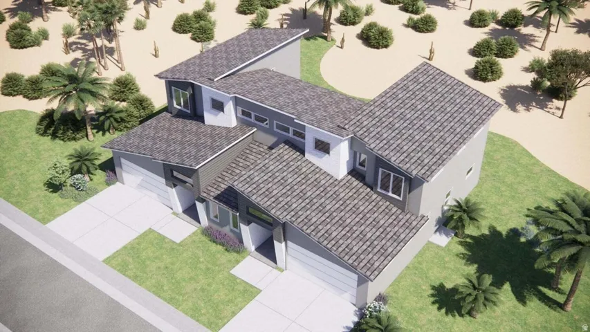 View from above of property