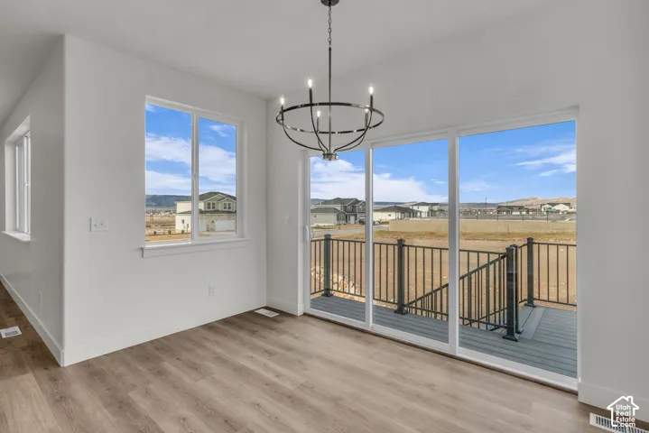 Wood-finish flooring with white walls