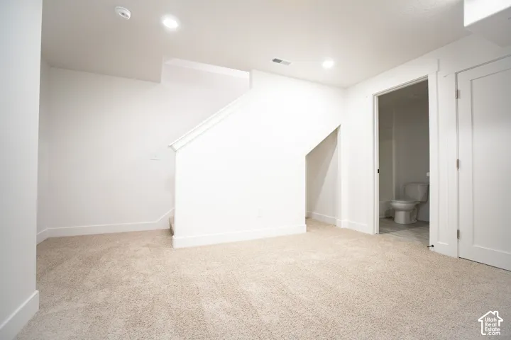 Second family room in fully-finished basement.