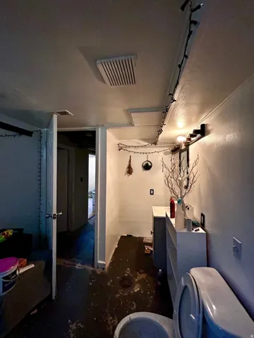 Basement half bathroom