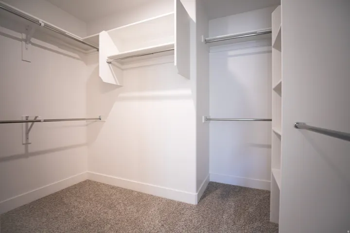 Large walk-in closet for primary bath