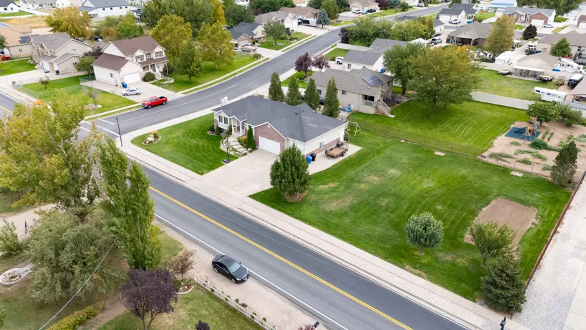 Aerial View featuring large corner lot