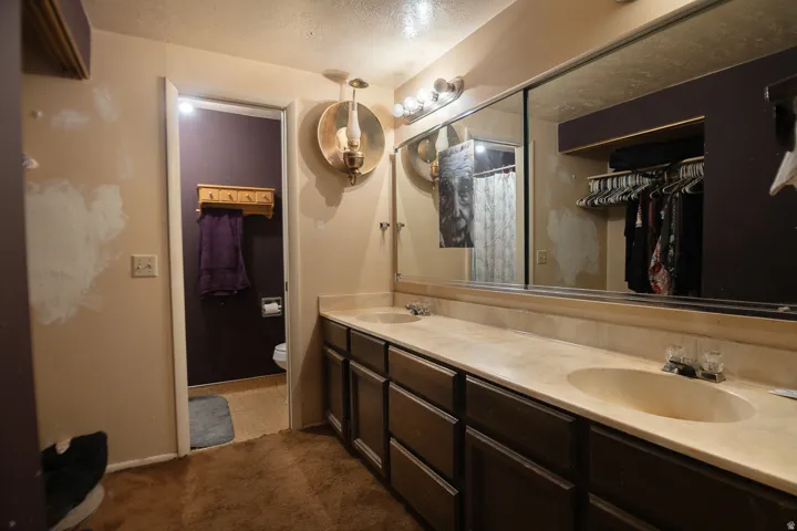 Primary bathroom and closet