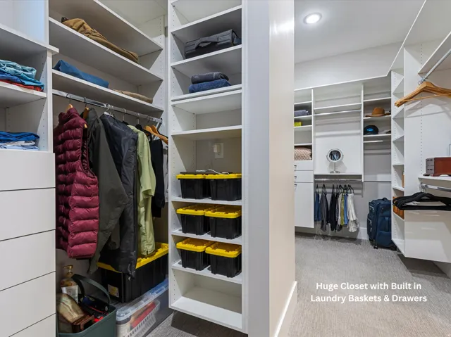 Large Closet with Built-Ins