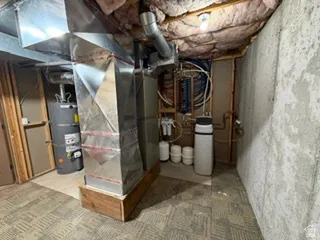 Water heater, HVAC ductwork, and water treatment system