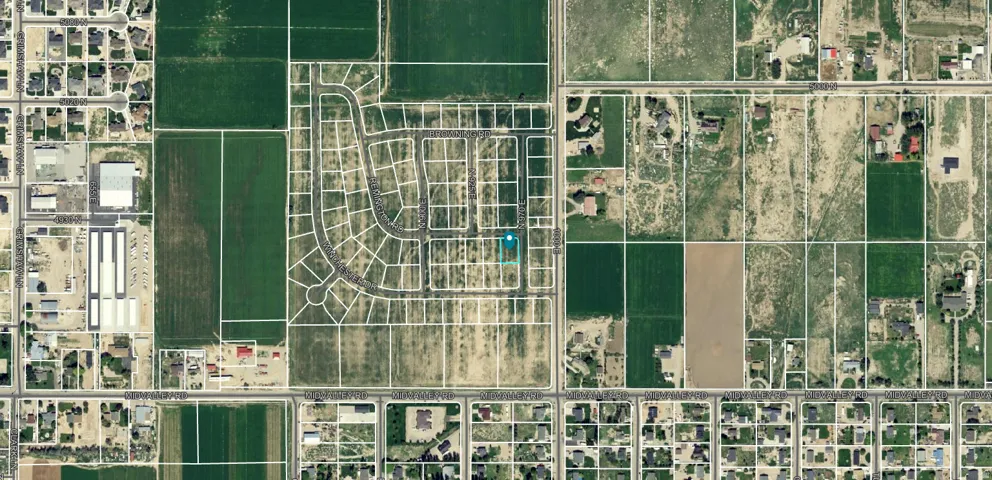 Aerial Map. Illustrating property boundaries and land division within the area