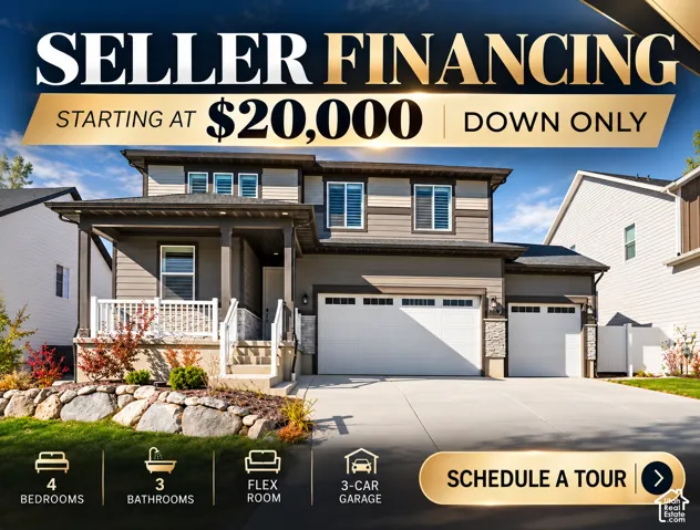 Promotional Material. Displaying property features and financing options for the property