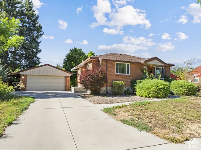 Large 2 car garage with ample parking