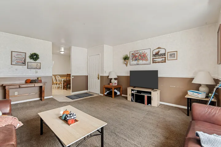 Entry and front living room area