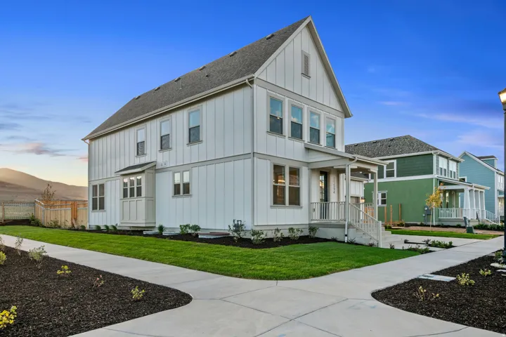 Contemporary exterior siding with board and batten accents
